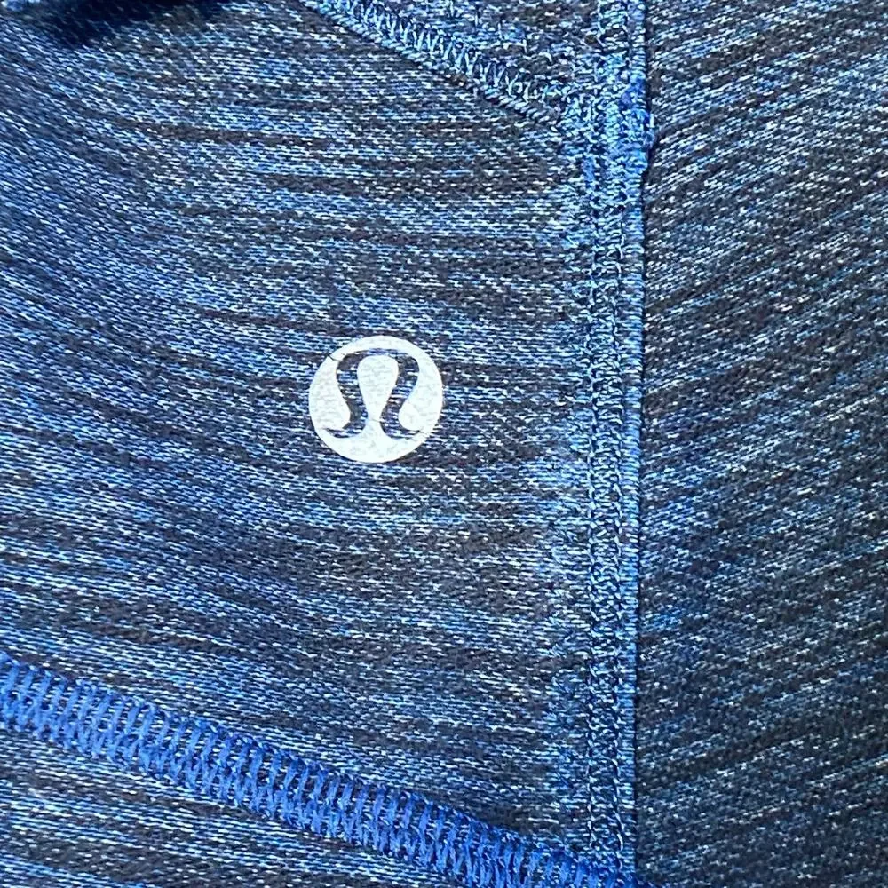 Lululemon Forme Jacket Blue Slub Denim Black Colorway